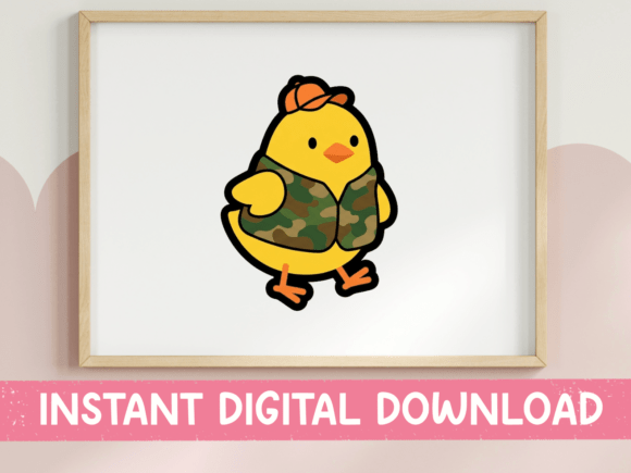 Camo Chick Cute Hunting Sticker: Graphics & T-Shirt Designs