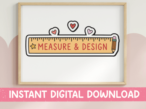 Measure and Design Ruler Sticker: Graphics for T-Shirt Designs