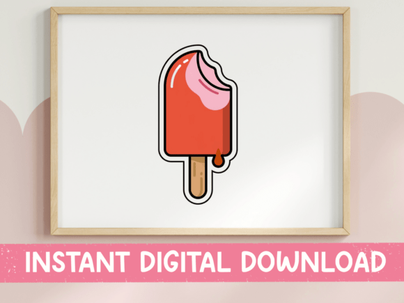 Melting Creamsicle Popsicle Sticker Graphics