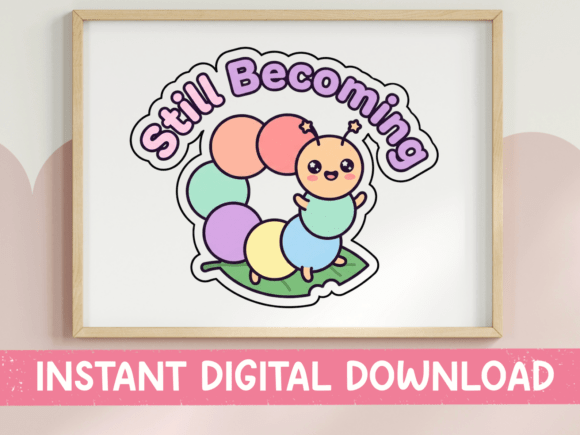 Still Becoming Caterpillar Sticker